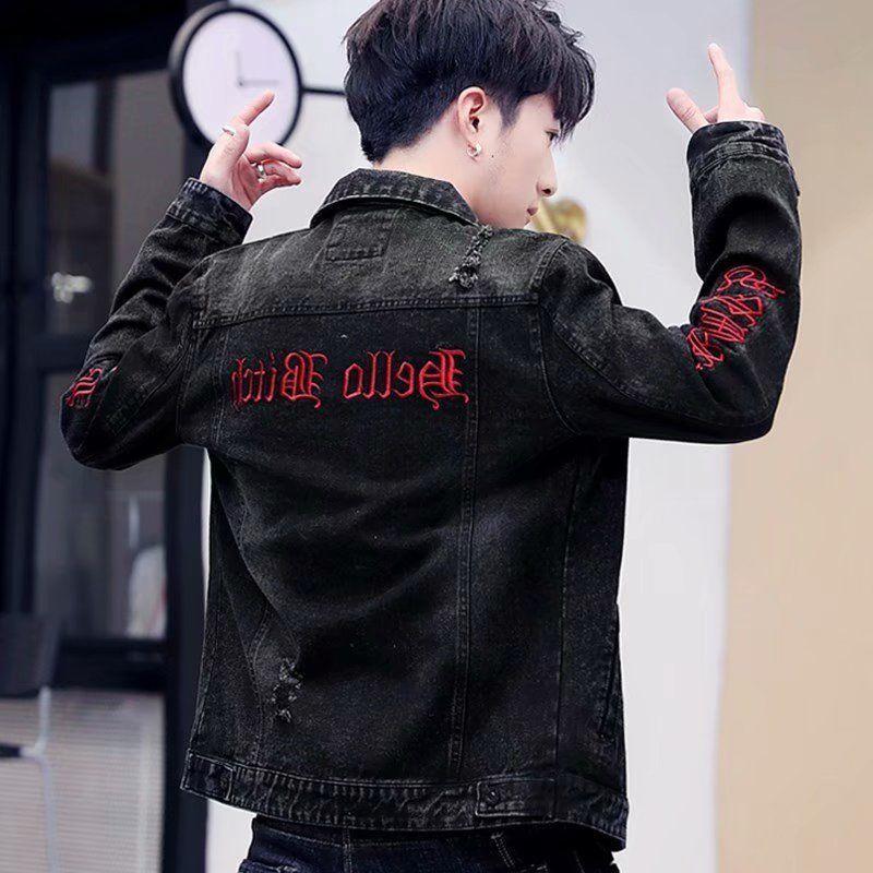 Men's Jacket Autumn New Korean Trendy workwear Top Trendy Brand Handsome Cowboy Jacket Men's Casual Jacket 0