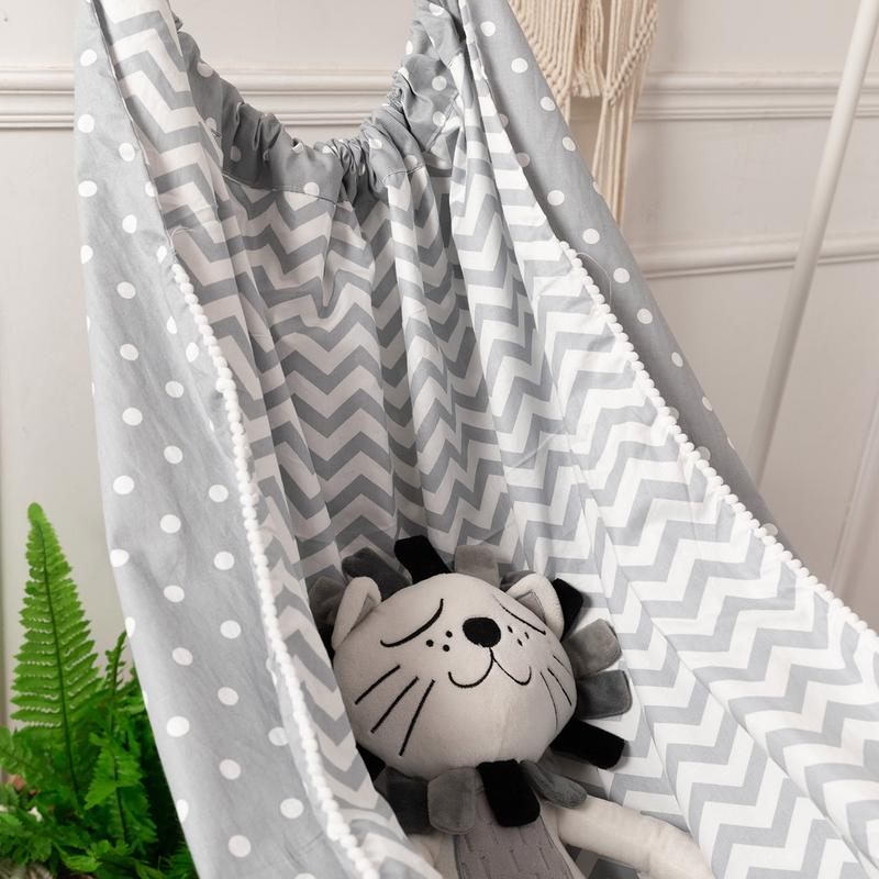 INS Children's Swing Indoor Outdoor Hanging Basket Kids Hanging Cloth Bag Baby Home Cartoon Hammock 8