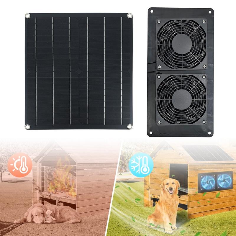20W Solar Exhaust Fan 6 In Mini Ventilator Solar Panel Powered Fan Air Extractor 4