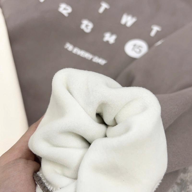 [Nỉ Lông Cáo _ Bảo hành không xù]  Áo sweater cổ tròn nam nữ, nỉ lót nhung, in hình dễ thương chắc chắn, form vừa dưới 60kg, 1m65 Top 5