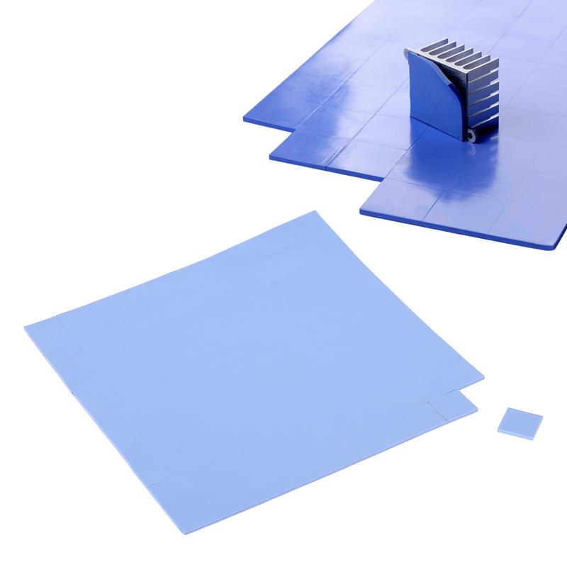 Thermal Pad 100x100x1mm Thermal Conductivity Non Conductive Heat Resistance Silicone Thermal Pads, for Laptop Heatsink 1
