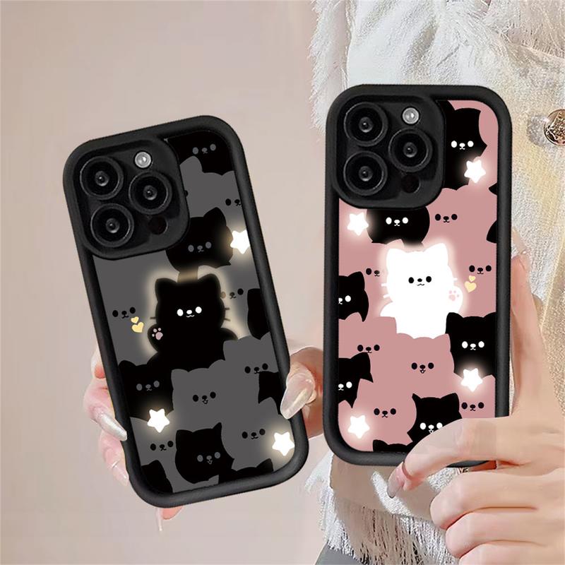 Casing Untuk hp Realme Note 60 Note 50 C63 C61 C65 C51 C51s C53 C67 C21Y C55 C15 C35 C30 C31 C20A C11 2021 Realme 10 11 9i 8i 6i 5 7i C30s C17 Narzo 50A Kartun Smart Cat Cute Kitty Couple Soft Case 3