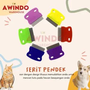 ALFAMEGA SERIT PENDEK - Serit Sisir Sikat Kutu Hewan Kucing Anjing Burung Kelinci
