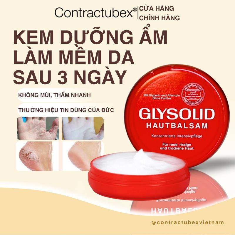 Kem Nẻ Glysolid 100 gam của Đức, cải thiện tình trạng nứt nẻ gót chân, khuỷu tay, da mặt, body, dưỡng ẩm phục hồi làm mềm mịn da skincare