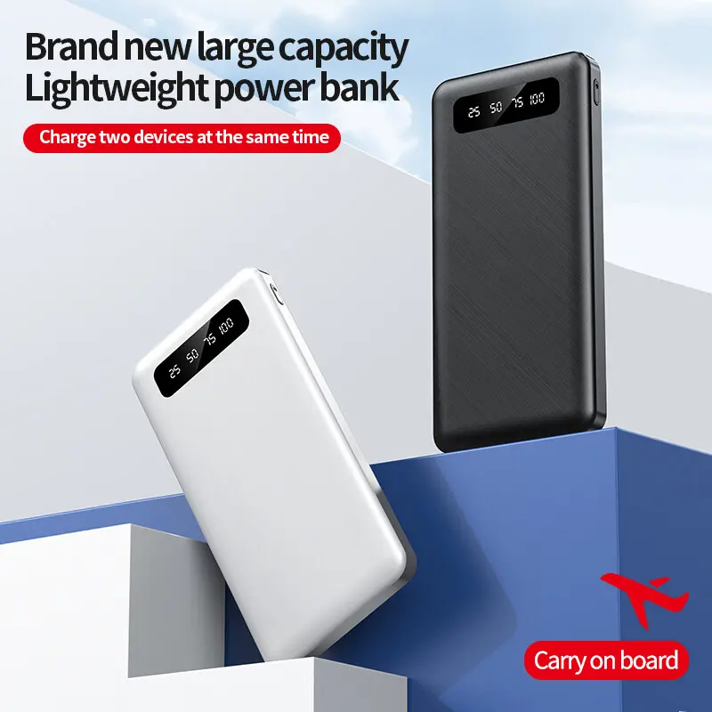 เบาและเร็ว ของใช้ในการเดินทาง Power Bank 10000 mAh พาวเวอร์แบงค์ ชาร์จเร็ว เพาเวอร์แบงค์ แบตสำรอง รองรับชาร์จเร็ว Quick Charge 2.0