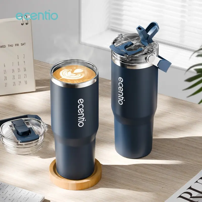 ECENTIO 900ML tumbler minum stainless premium botol minum aesthetic besar ACC4 1