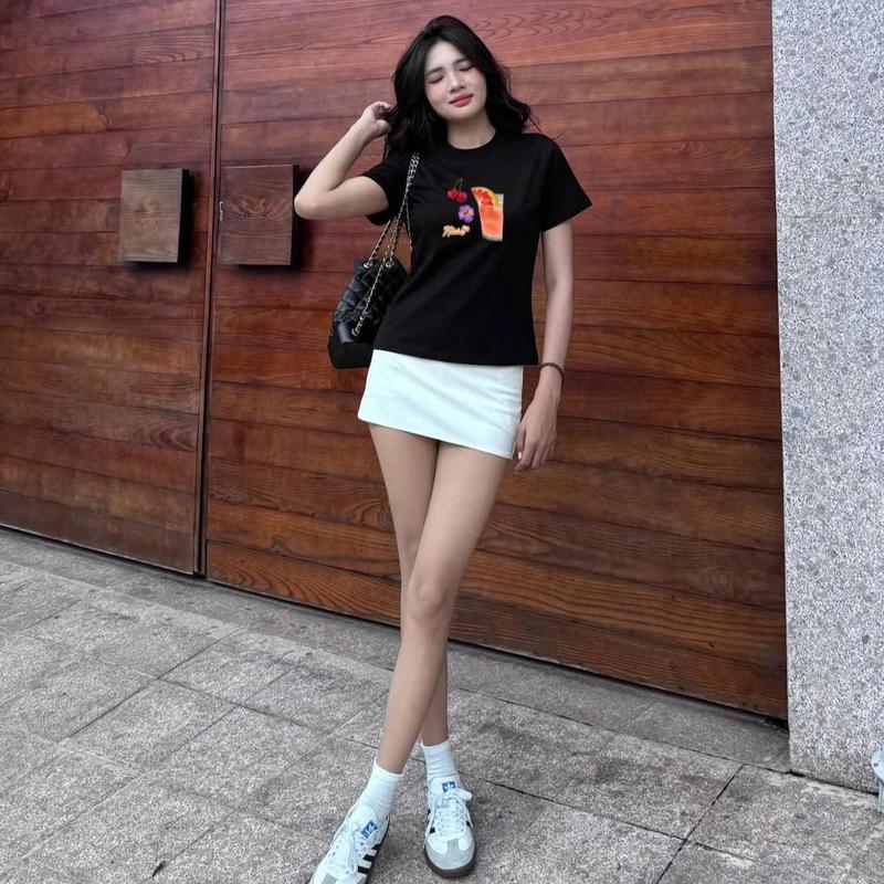 Áo Thun Form Fit Mẫu Mùa Hè. Áo Baby Tee Chất Cotton Co Giãn 4