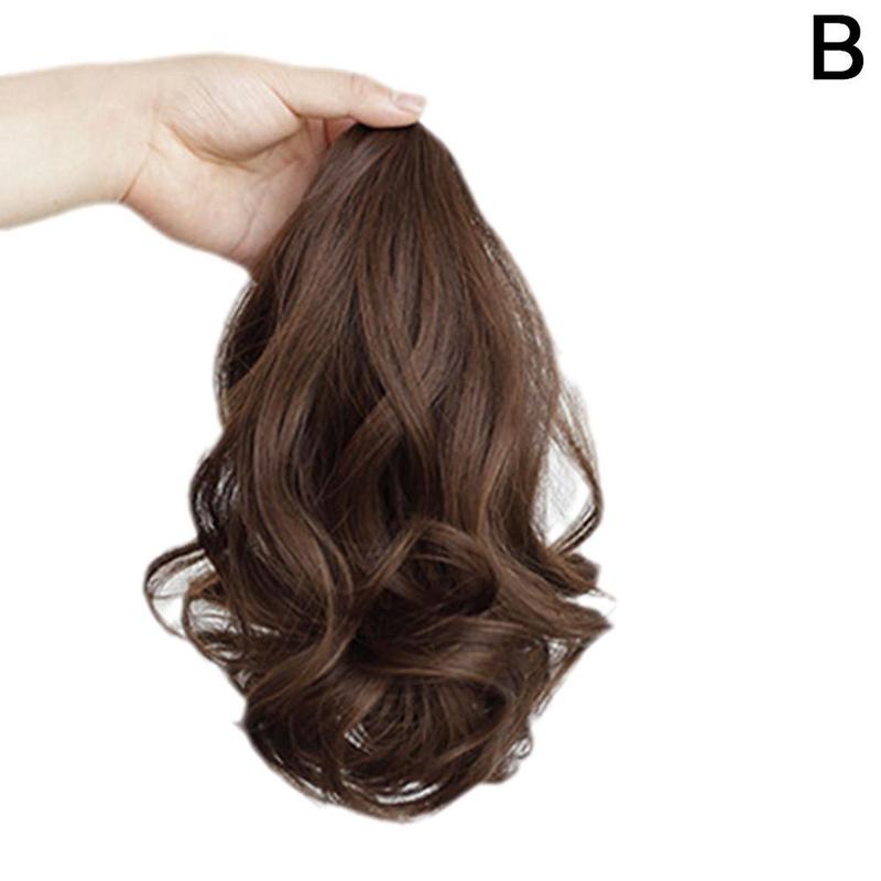 Product Introduction of Synthetic Straight Long Wig Hair Ponytail Grab Clip Pony Tail For Woman Fake Hairpiece For U3N5 55