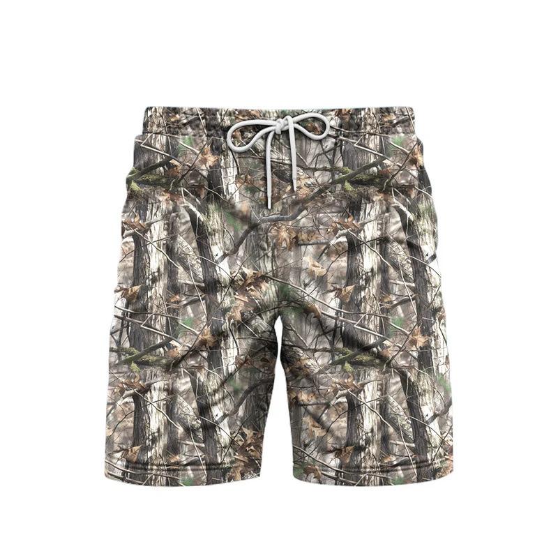 Product Introduction of 2025 New European and American Trade Casual Versatile Fashion Trend High Quality Men's Camouflage Casual Shorts 14