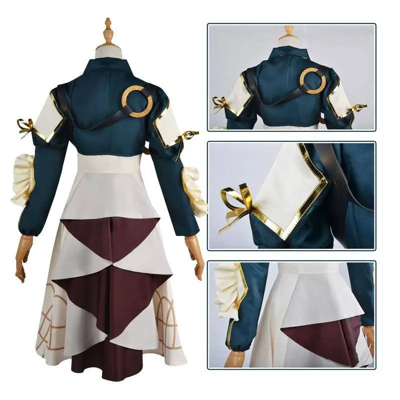【Wetrose】 Violet Evergarden Violet Cosplay Costume Kostum Dress Set 6