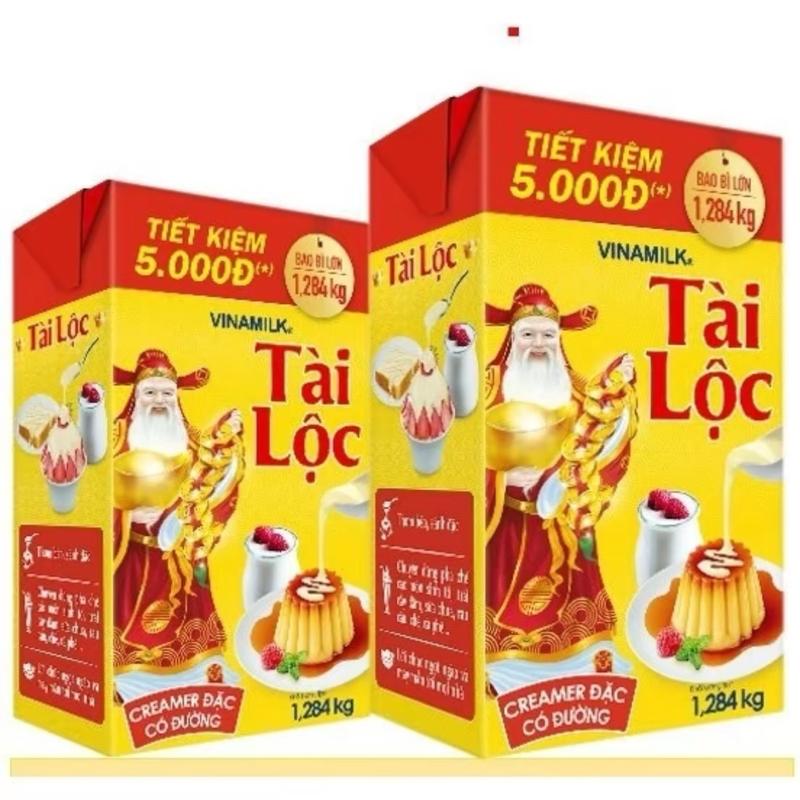  Combo 3 hộp sữa đặc Tài Lộc Vinamilk có đường 1284g 