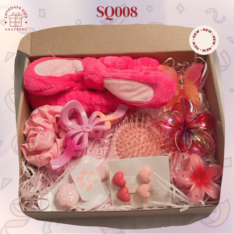 SQ008 - COMBO QUÀ TẶNG phụ kiện tóc, dễ thương, dành tặng cho crush, người yêu, bạn thân nhân dịp kỉ niệm, sinh nhật,... Nhung Nữ 2