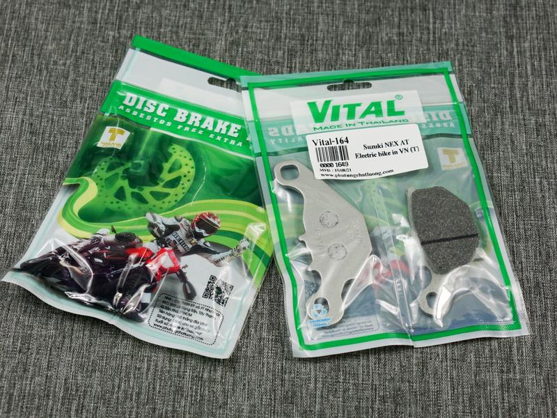 Bố thắng đĩa trước xe điện Vinfast EVO 200 ,Feliz ,S ,Ludo ,Xanh Sm hàng chính hãng Made in thailand