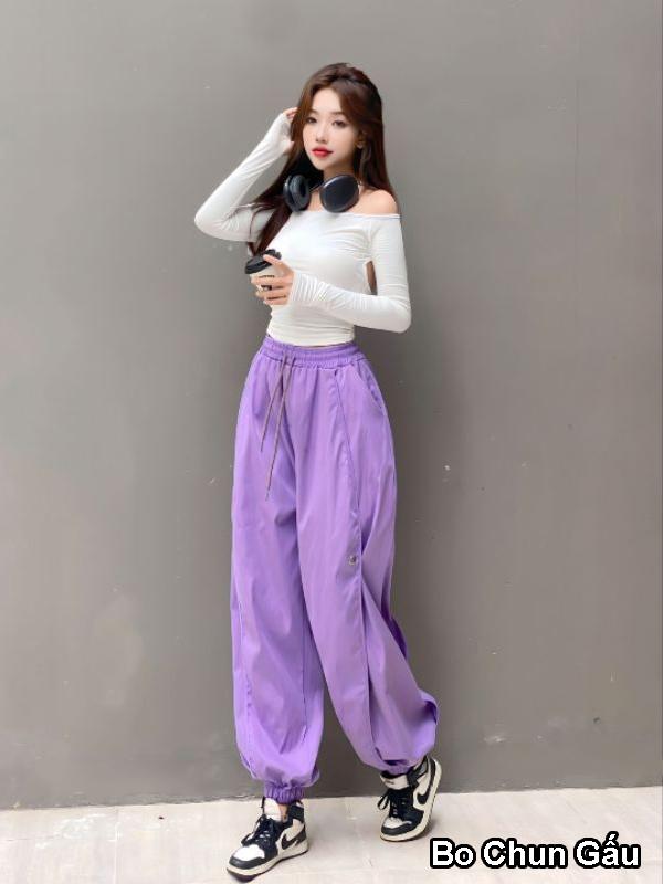 MDQ14 - Quần jogger kaki nữ 2 loại gấu quần cao cấp Hàn phong cách thể thao, đi chơi đi tập đi nhảy 6
