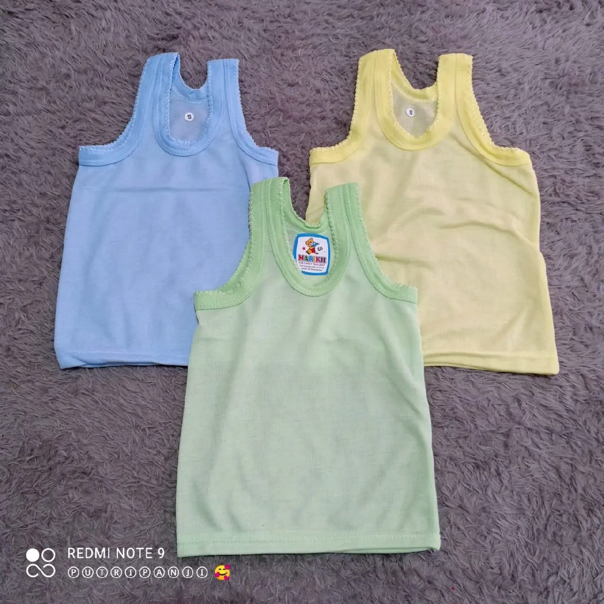 12pcs kaos dalam anak warna Bayi Balita