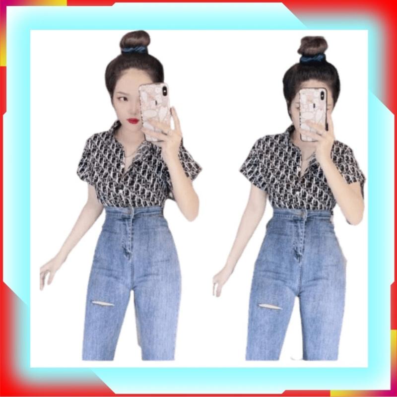 Quần jean nữ kiểu, quần bò nữ lưng siêu cao dáng ôm raách đùi không túi trước tôn dáng Hottrend Pants Women Denim khóa kéo croptop 1
