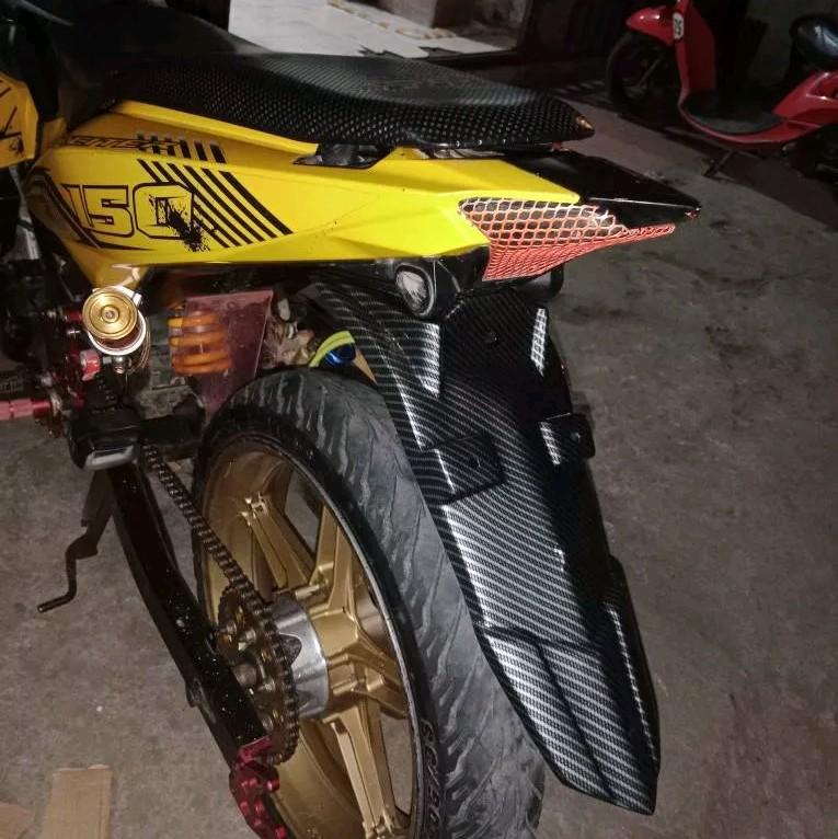 Spakbor Mx King 150 Model Exciter Carbon Type Turun Carbon Spakbor Exciter Mx King Spakbor Belakang MX King 150 7