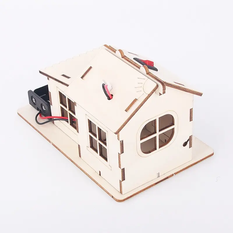 Bộ Lắp Ghép Bằng Gỗ Ngôi Nhà Đổi Màu Theo Phương Pháp Giáo Dục Stem Steam. 2