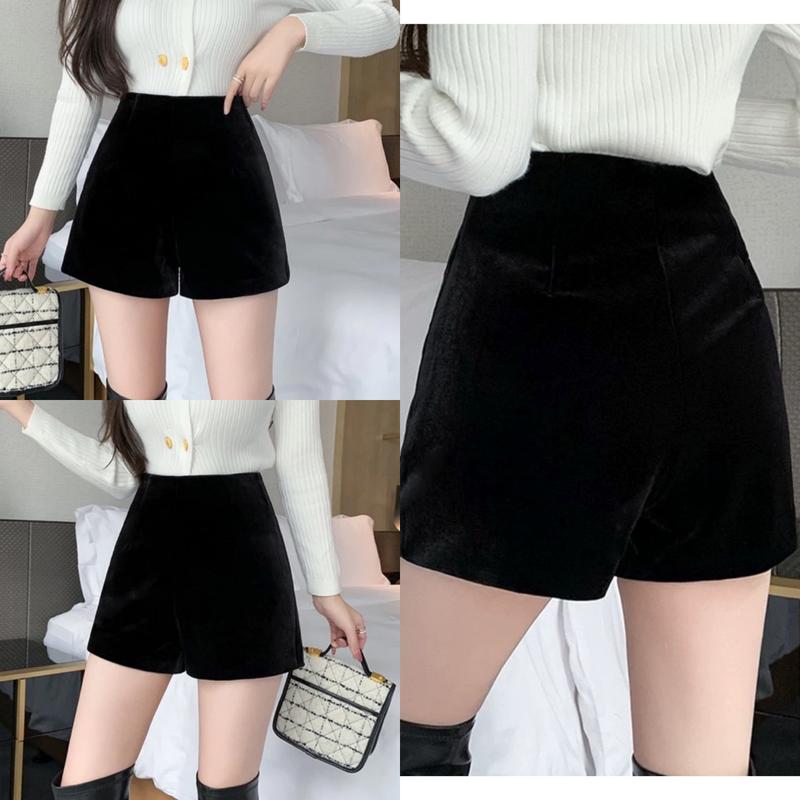 Quần nhung nữ cạp cao 2 lớp