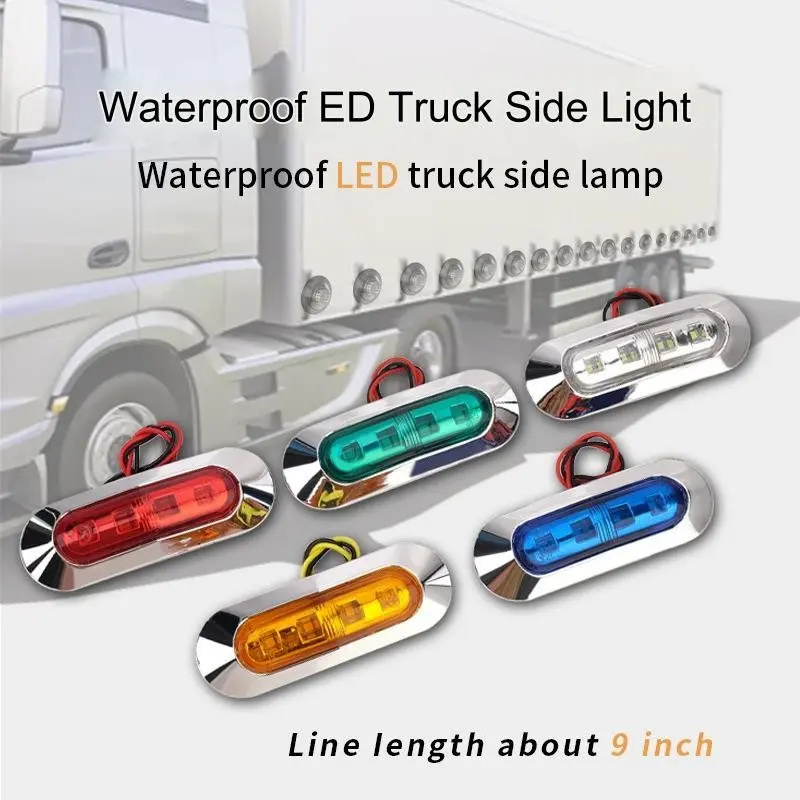 Lampu Bak Samping Side Lamp 12v 24v Chrome Bus Truk Variasi New Model