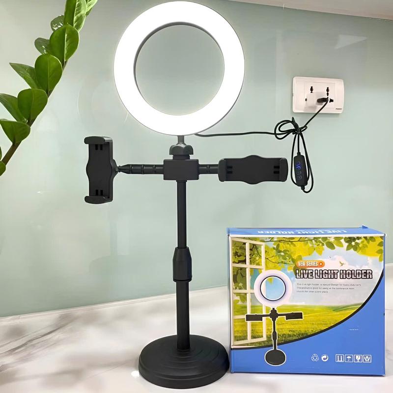 Bộ Đèn Livestream 2 Kẹp Điện Thoại và Đèn Led Siêu Sáng Cho Livestream, Tiktok,…