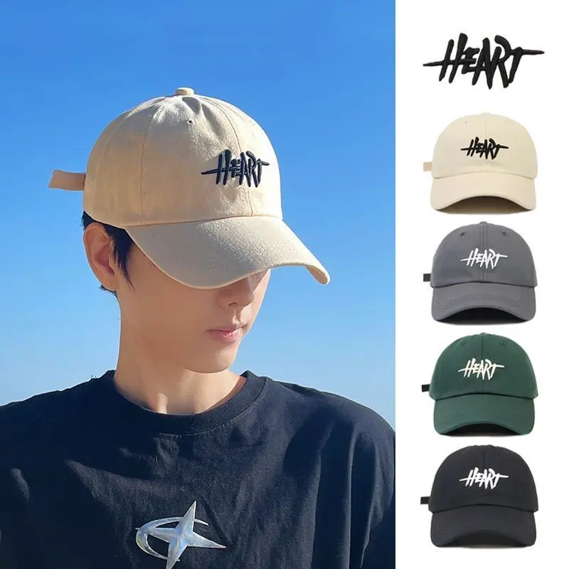 Baseball Cap, Sun Hat, Peaked Cap, Embroidered Retro, Breathable, Stylish, Trendy All-Match, Suitable for Men and Women, Multi-Color Optional, One Pack