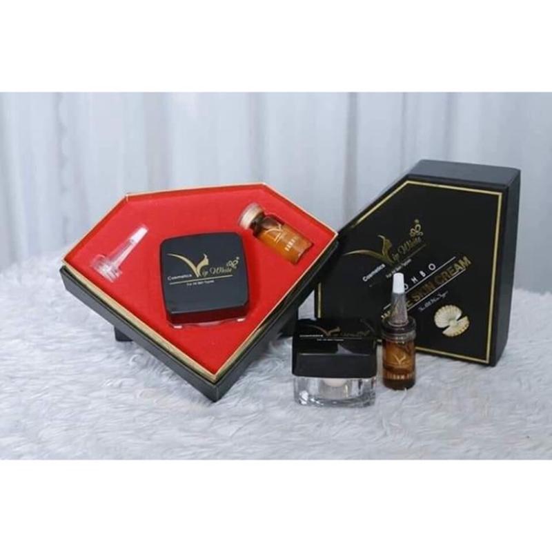 Bộ Kem face + Serum Vip White dưỡng trắng da hiệu quả chính hãng Skincare Son