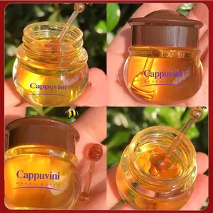 Cappuvini Honey Lip Mask / Masker Bibir Moisturize Repair Hydrate Lip Balm Melembabkan Bibir Beludru Tahan Lama Matte Hidrasi Pigmentasi Tinggi Ringan Pelembap Bibir