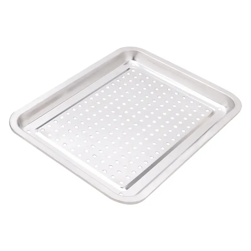 Khay trà inox sáng đẹp, gồm một khay lọc và 1 khay đế 3