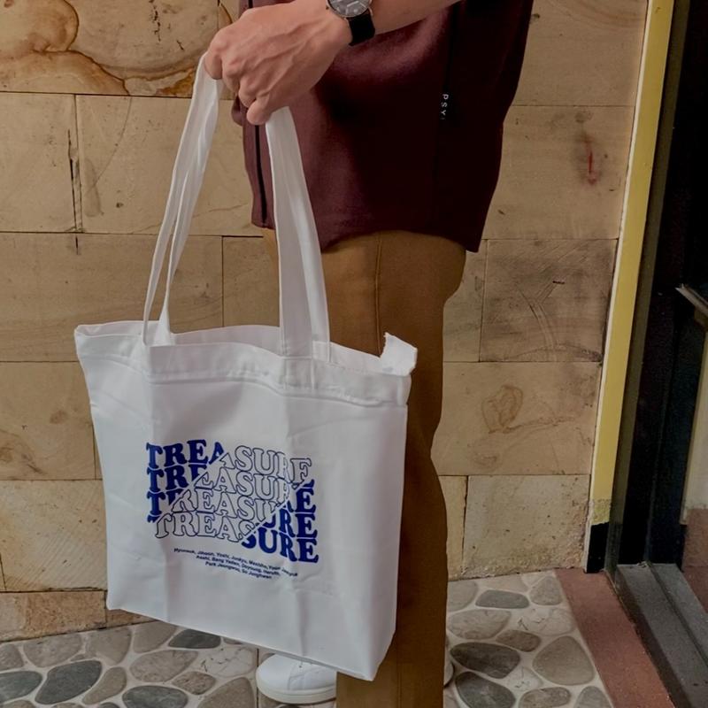 Tote Bag Kanvas Aesthetic Kekinian Totebag Kanvas Landscape Muat Laptop Penutup Resleting 4