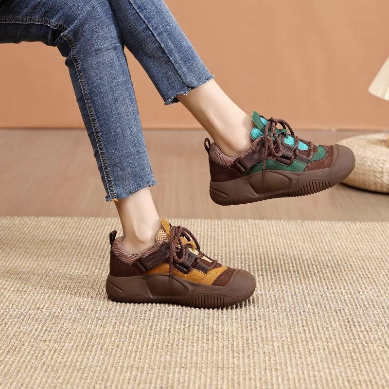 Product Introduction of Dad Shoes, Yuechen, Bộ Sưu Tập Mùa Lò Xo Và Mùa Thu Mới, Dành Cho Nữ, Phổ Biến INS, Dễ Phối Đồ, Thoáng Khí, Đế Mềm, Giày Thể Thao Thường Ngày, Có Sẵn Năm 2025, Bán Chạy Cửa Hàng 7