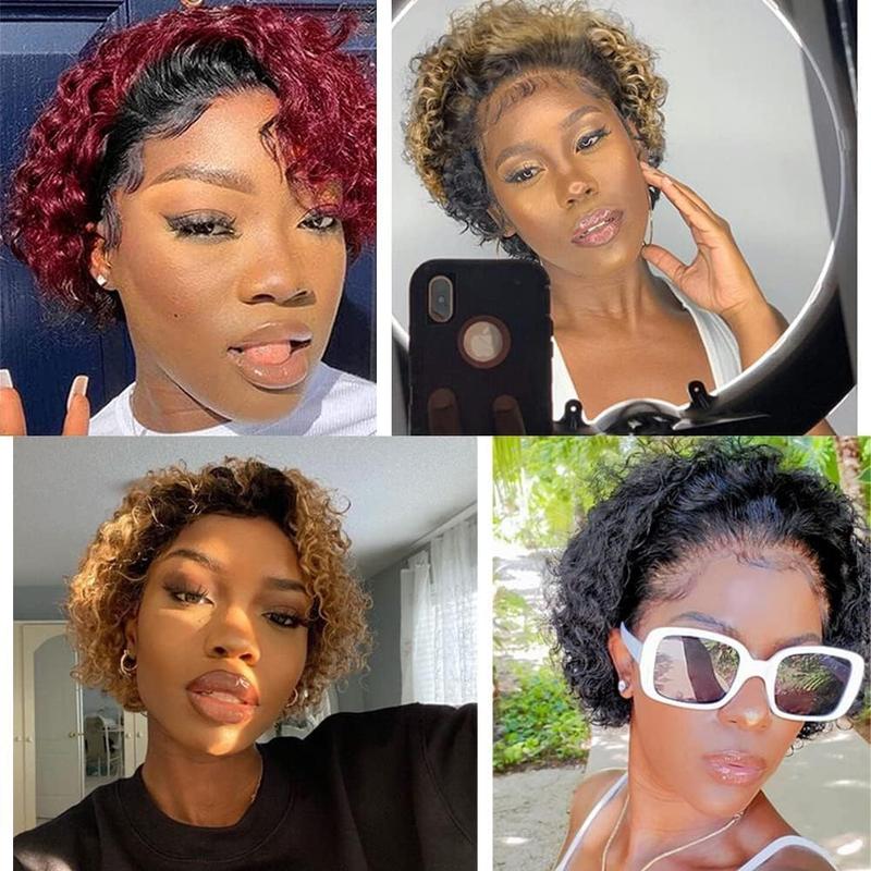 Local shipping-13x4 Bob Straight Human Hair Wig Lace Front Wig 100% Human Hair Pre Plucked with Baby Hair 180% Density Wigs for Black Women Natural Color (natural bob wig human hair, 8 Inch) 8