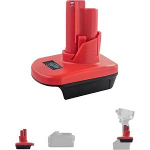 Dewalt 20V & Milwaukee M18 to M12 BatteryAdapter: Extend Tool Life with DM18M12, DurableABS, Not for Charging - 6 Months Warranty 20vbatteries