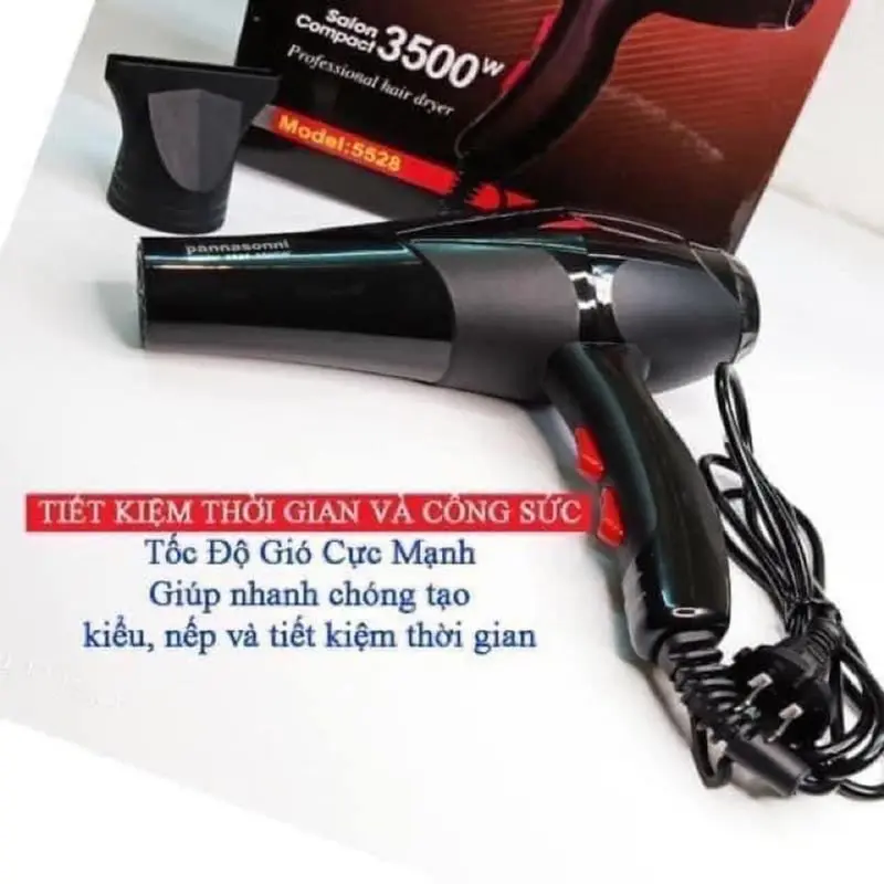 Máy sấy tóc tạo kiểu salon 2 chiều nóng lạnh hiện đại công suất lớn 3500w 2