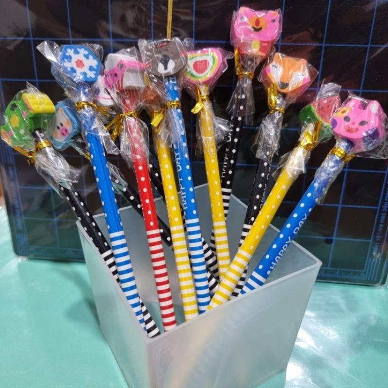 Lốc 40 cây bút chì kèm cục tẩy hình