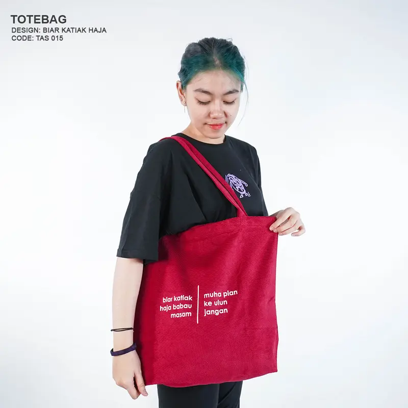 Intalu Totebag Kain Motif Sablon Unik Casual Pria Wanita Oleh-Oleh Banjarmasin TAS 01-011-015 7