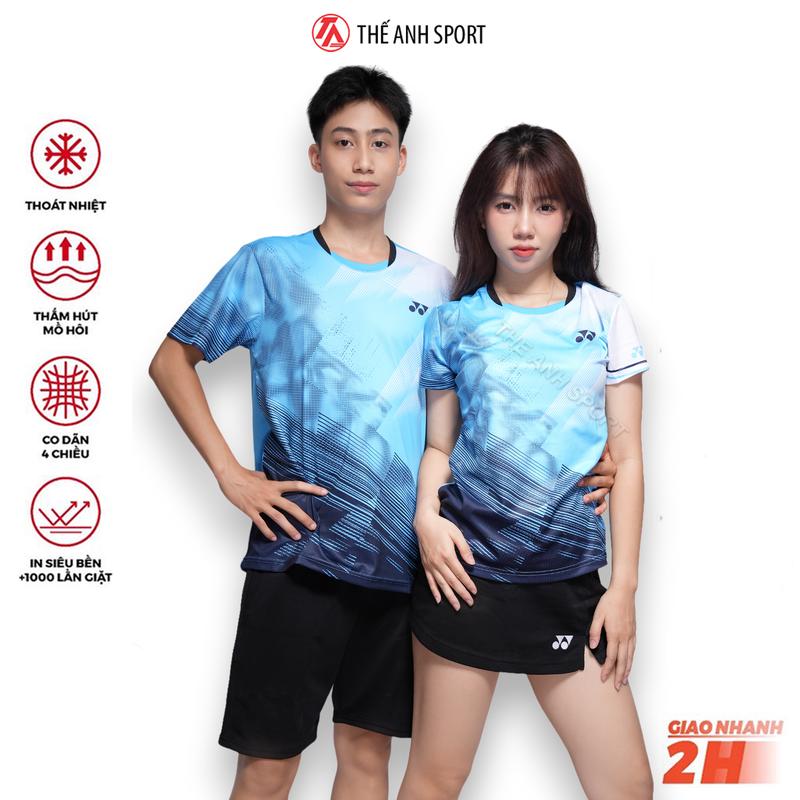 Áo Cầu Lông, Quần Áo Cầu Lông Dành Cho Tập Luyện Và Thi Đấu Chất Liệu Mát Mẻ (MX xanh)