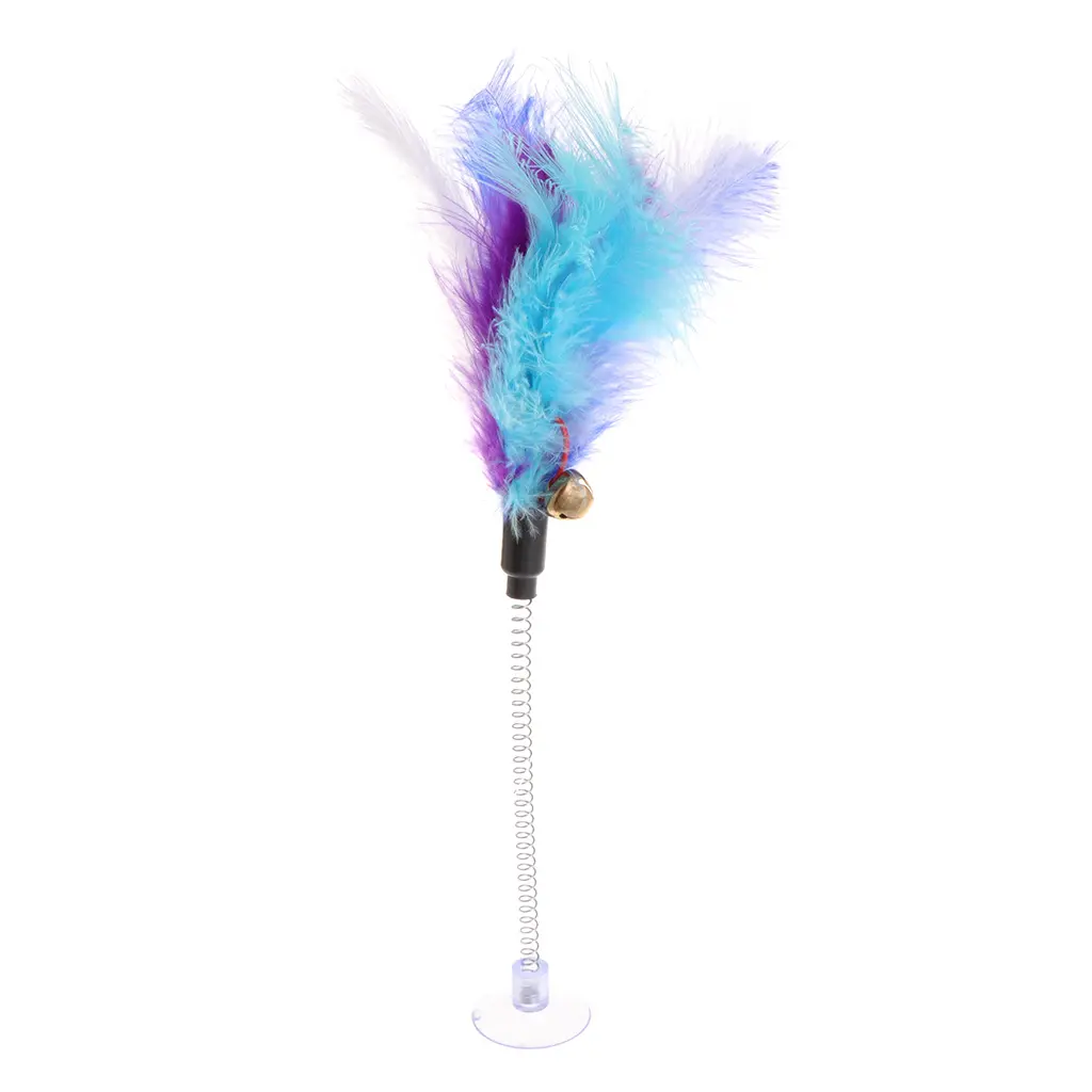 KRXWJ Kitten Feather Teaser Toys  with Suction Cup Interactive for Cat Toy for Kitten