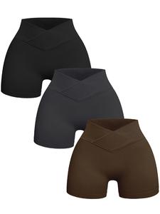 Shorts deportivos de gimnasio de cintura alta y acanalados para mujer, ropa de verano transpirable y cómoda con textura y alta elasticidad sin costuras, leggings cortos, ropa deportiva para damas, shorts para mujer