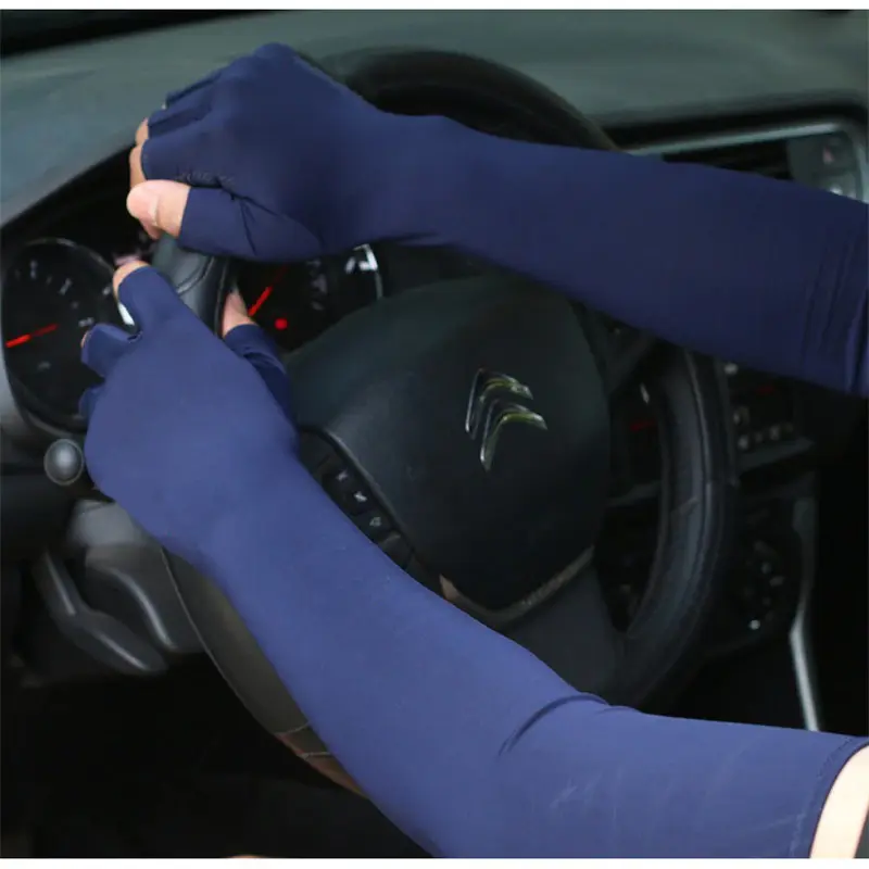 Sarung Tangan Panjang Manset Sleeve Two Fingers Sunscreen - YXST SP10 4