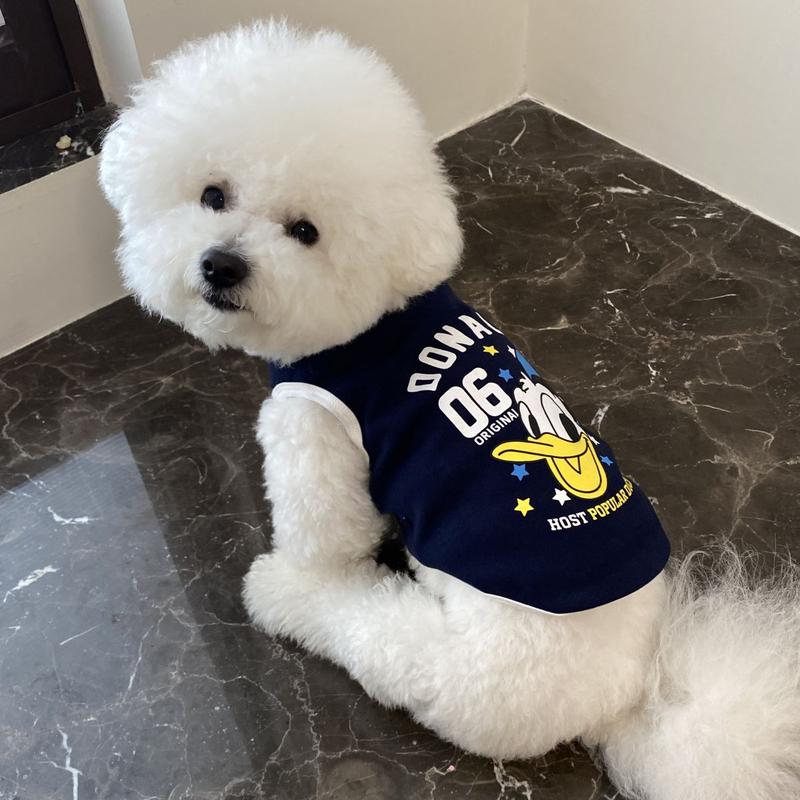 Product Introduction of Spring and Summer Puppy Dog Pet Clothes Cat Vest Pomeranian/Bichon Frise Teddy Schnauzer Handsome Thin Small Dog 10