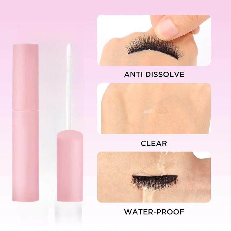15ml Clear False Eyelash Glue, Long Lasting Latex-free  Super Strong Fixed False Lash Adhesive for Eyelashes Extensions, Eyelash Cosmetic for Women 4