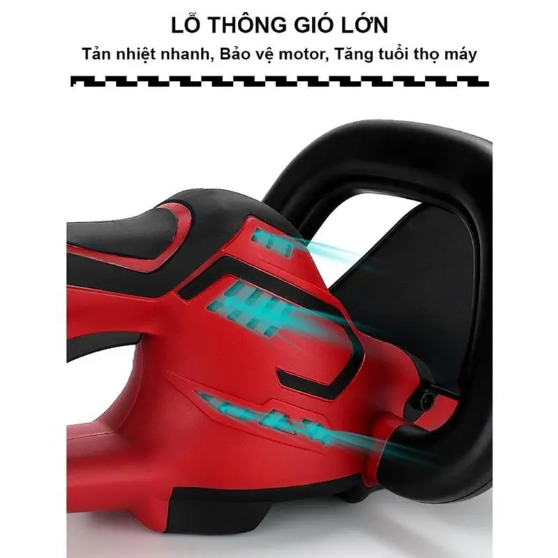 Máy cắt tỉa hàng rào cây cảnh LAPUseᵰ động cơ lõi đồng 1oo% - Công suất 1800W - Dùng chung chân pin Makita 2