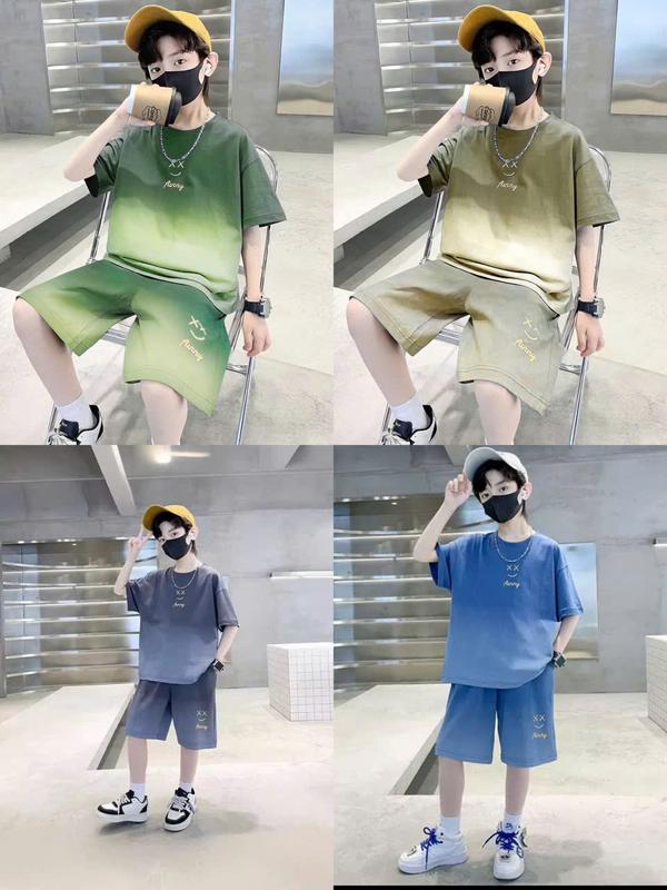 Combo 4 bộ hoặc combo 2 bộ  loang bé trai (ko túi) Chất liệu thun lạnh thái mềm, mịn mát. Đủ size 10-48kg. Đủ 4 màu