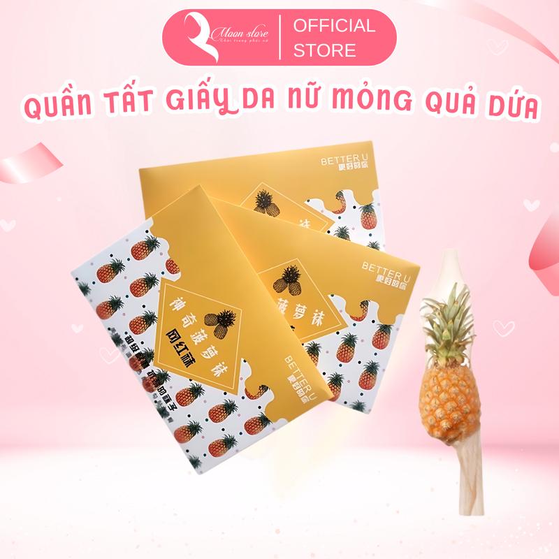  Quần tất giấy da quả dứa dai thật chân QT11 
