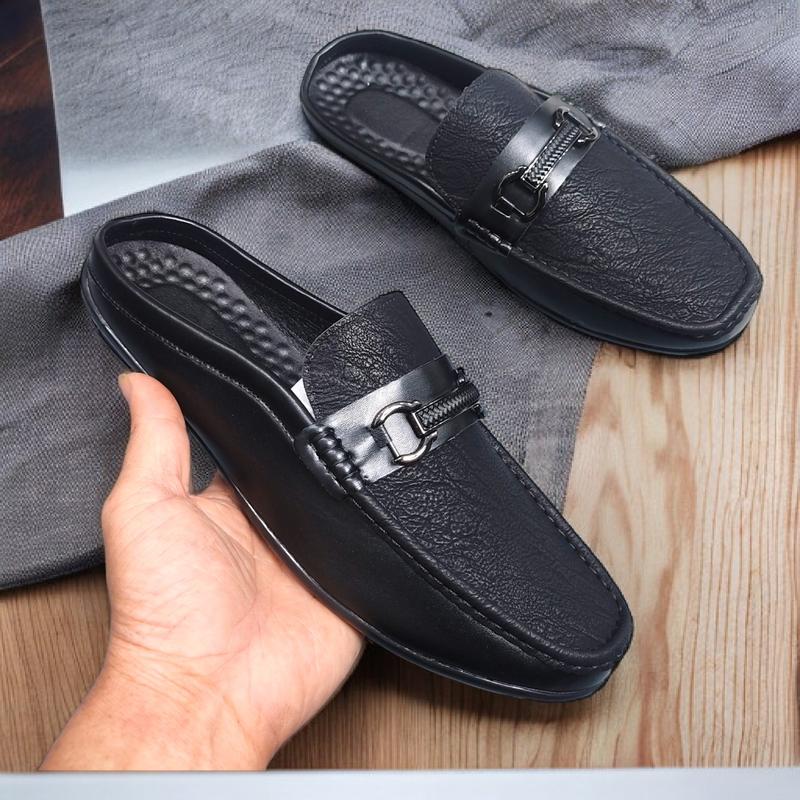 Giày Sục Nam Giá Rẻ nhám khóa đen mẫu đẹp khâu chắc chắn size 38 đến 43 hàng hộp giaysuc Shoes DéP