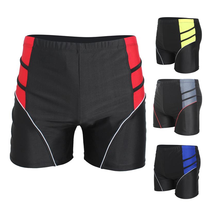 AHnitvang-Men Teens Water Repellent Swimming Shorts Mid-rise Patchwork Color Quick Dry Swimming Trunks Inner Drawstring Breathable Shorts Swimsuit 8