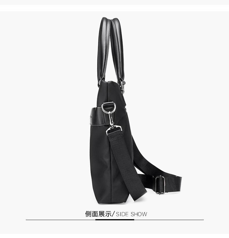 Product Introduction of Handbag Men's Business Casual Oxford Cloth Bag Men's Briefcase Nylon Canvas Men's Bag Shoulder Bag Computer Bag New 9