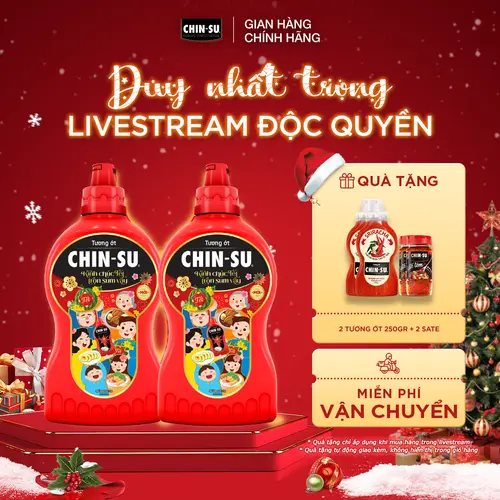 [PQL] COMBO 2 CHAI TƯƠNG ỚT CHIN-SU 2KG (BAO BÌ thay đổi theo từng đợt nhập hàng )