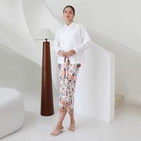 Gambar Atasan Wanita Sadana Top – Blouse Lengan Panjang Abu Cotton Linen Premium - Abu Tua (LXL) dari Nayara Outfit Kota Bandung 2 Tokopedia